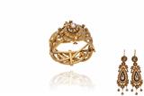 Parure bracciale e orecchini con diamanti e smalti - Asta Preziosi Parure bracciale e orecchini con diamanti e smalti - Asta Preziosi