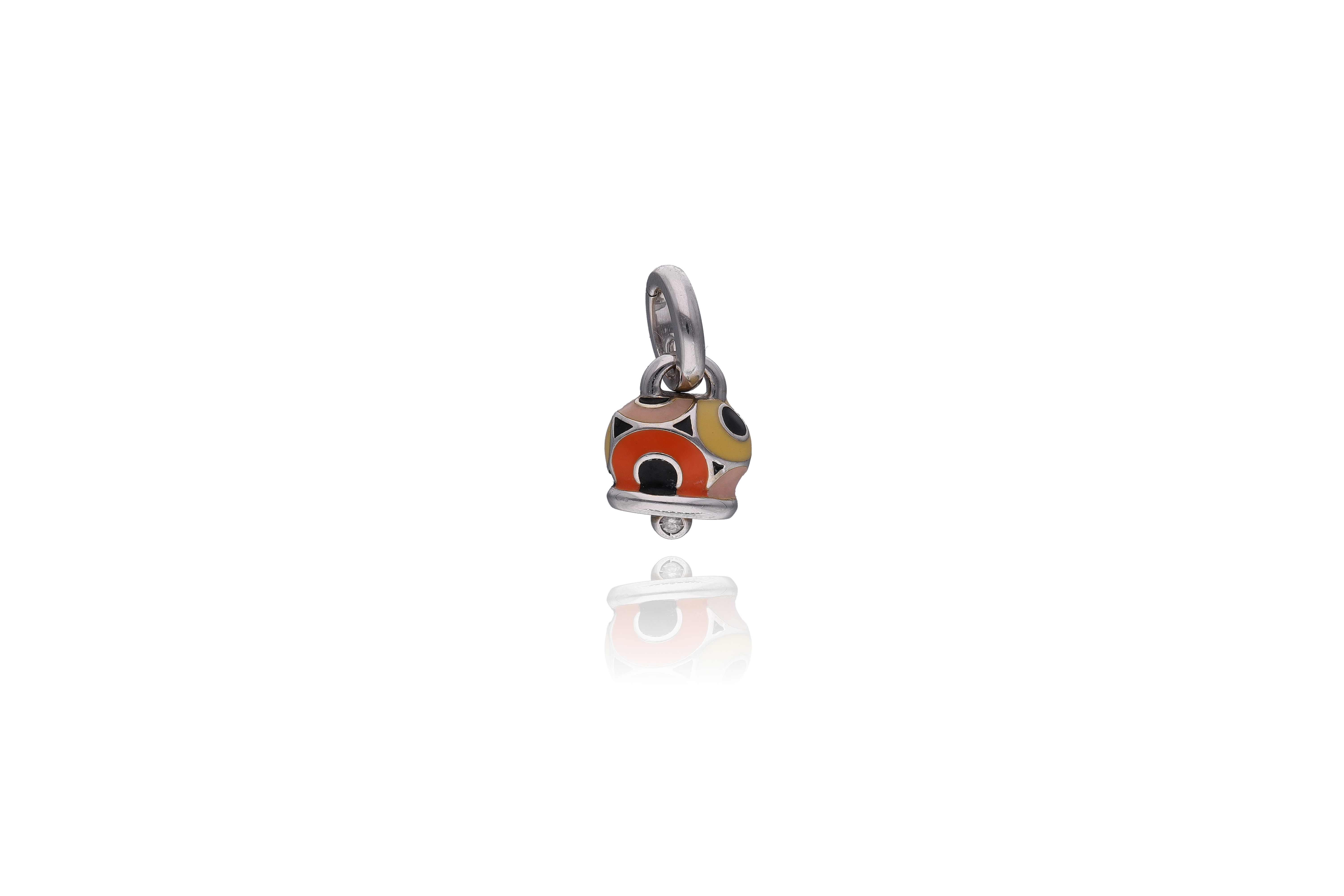 Chantecler, ciondolo con smalti e diamante - Asta Preziosi