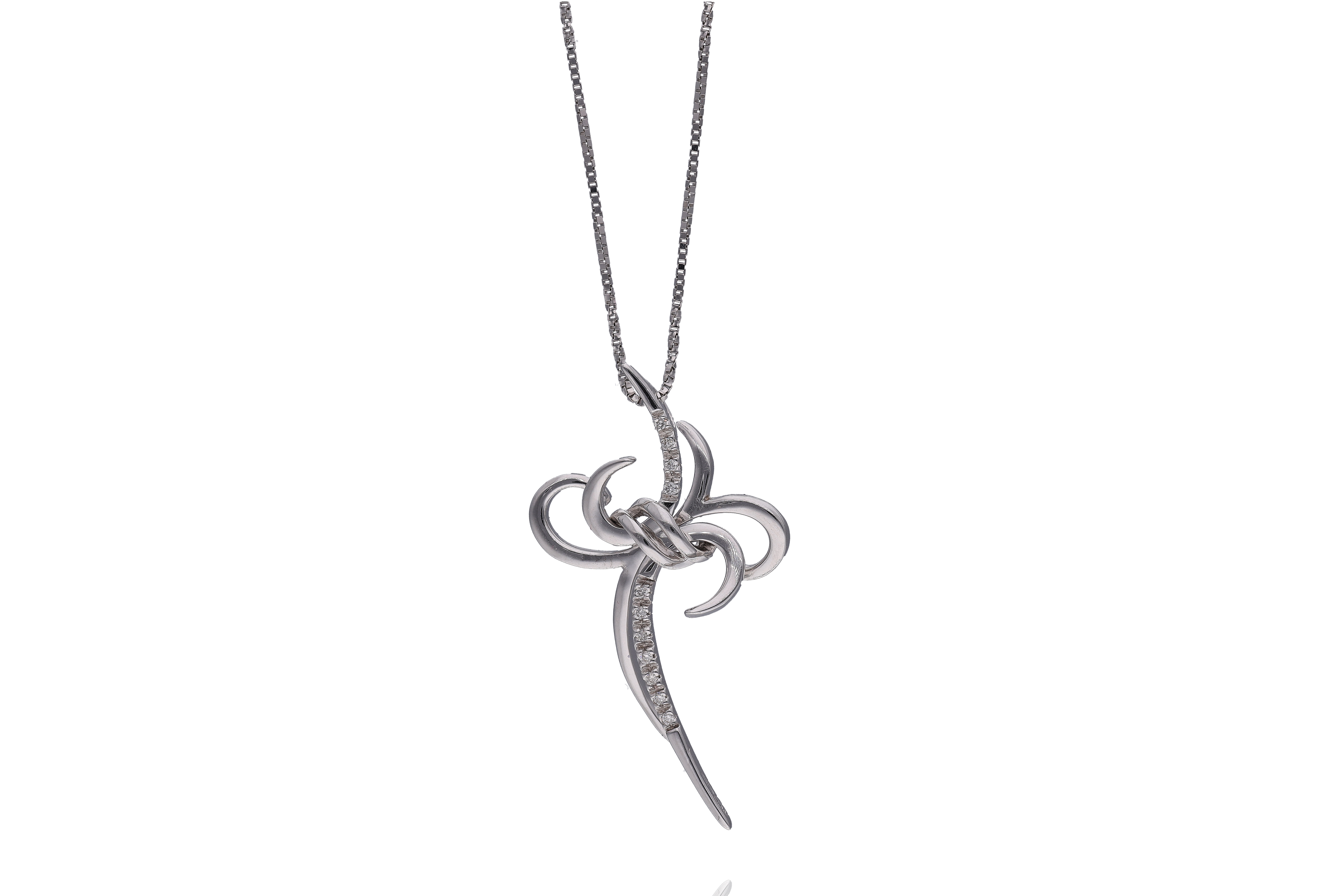 Collana e ciondolo con diamanti - Asta Preziosi