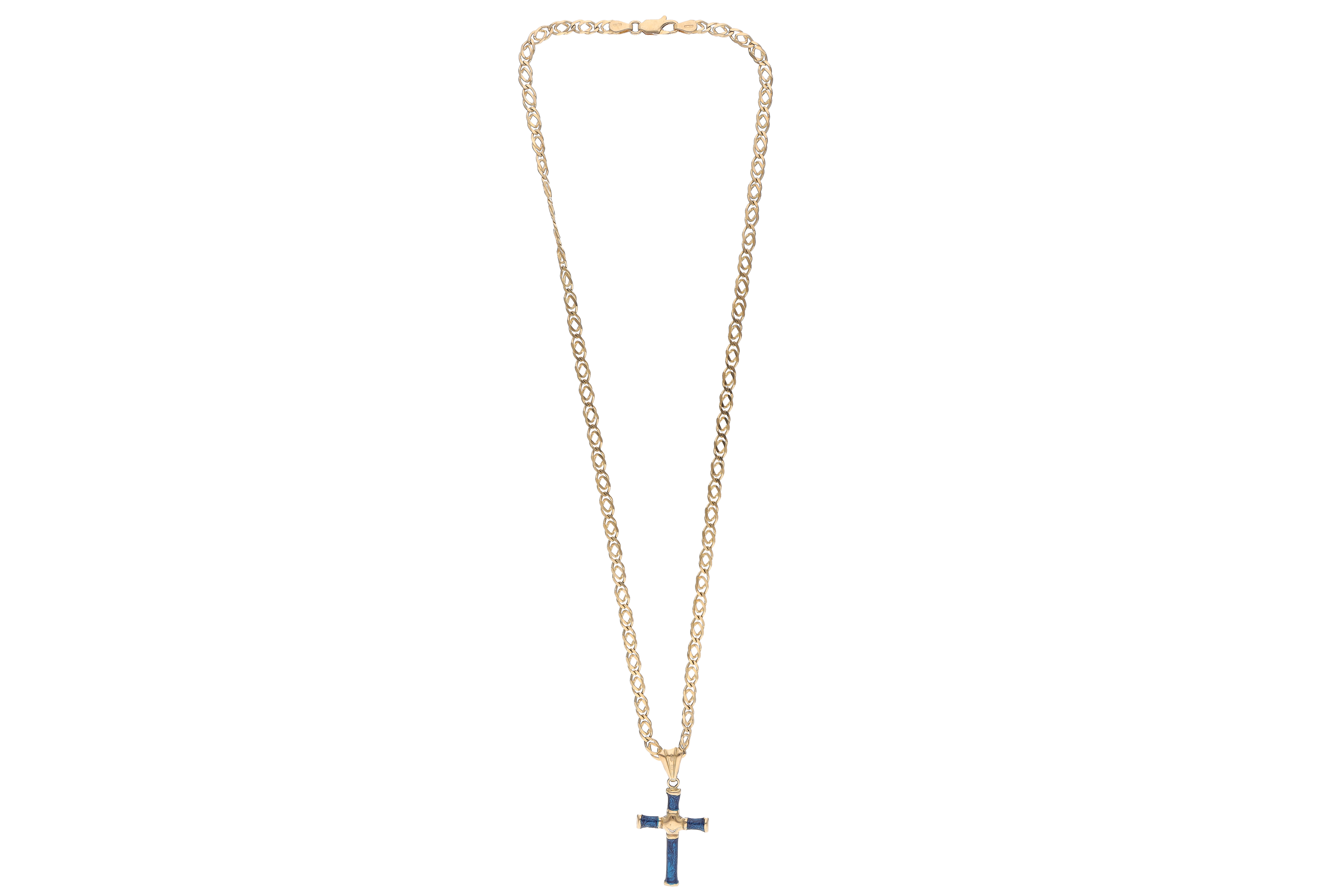 Collana e ciondolo con smalto - Asta Preziosi
