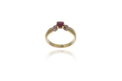 Anello con rubino e diamanti - Asta Preziosi