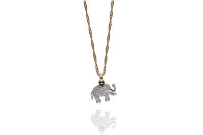 Collana e ciondolo con diamanti - Asta Preziosi Collana e ciondolo con diamanti - Asta Preziosi
