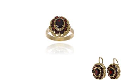 Parure con granati - Asta Preziosi