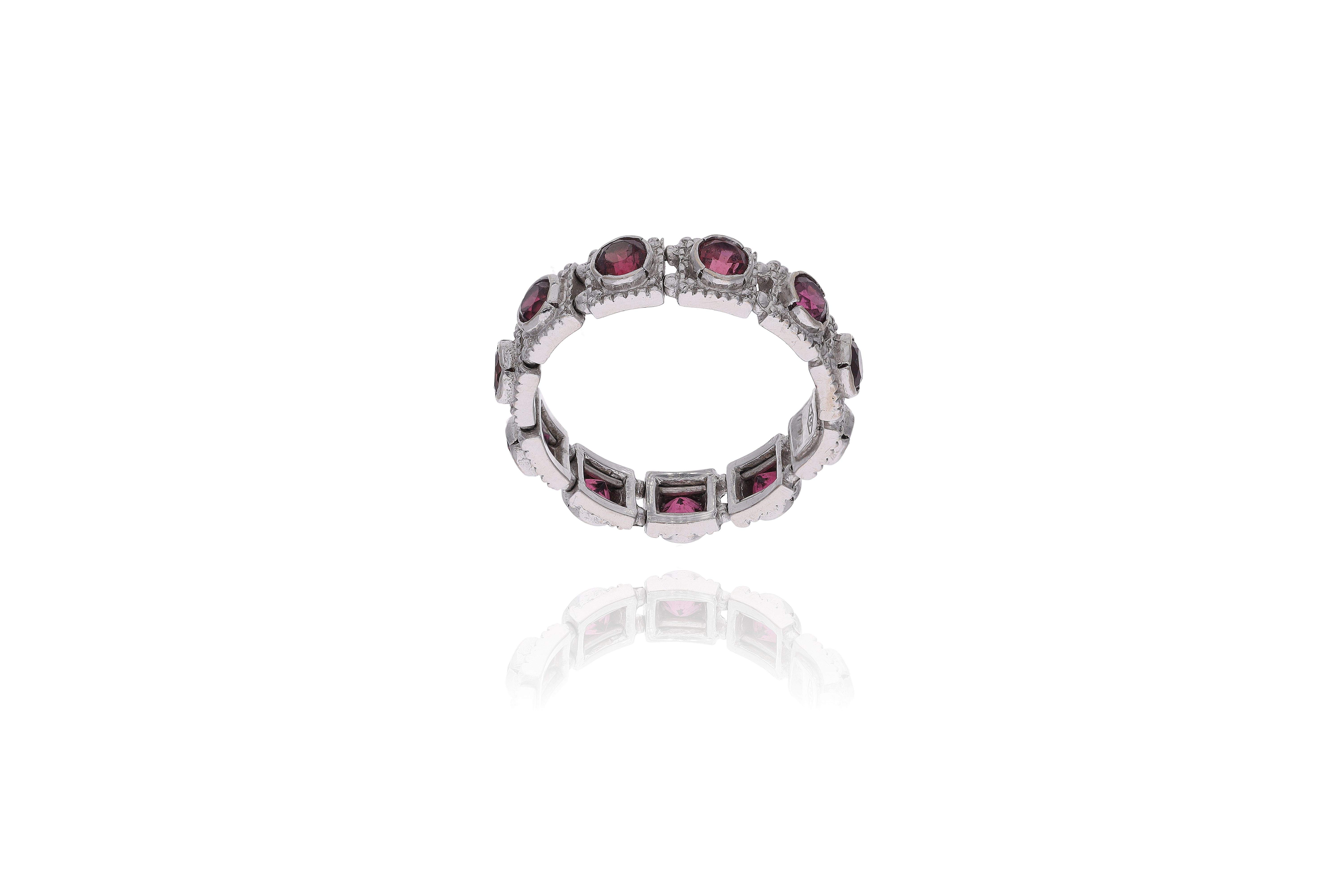 Anello con granati - Asta Preziosi