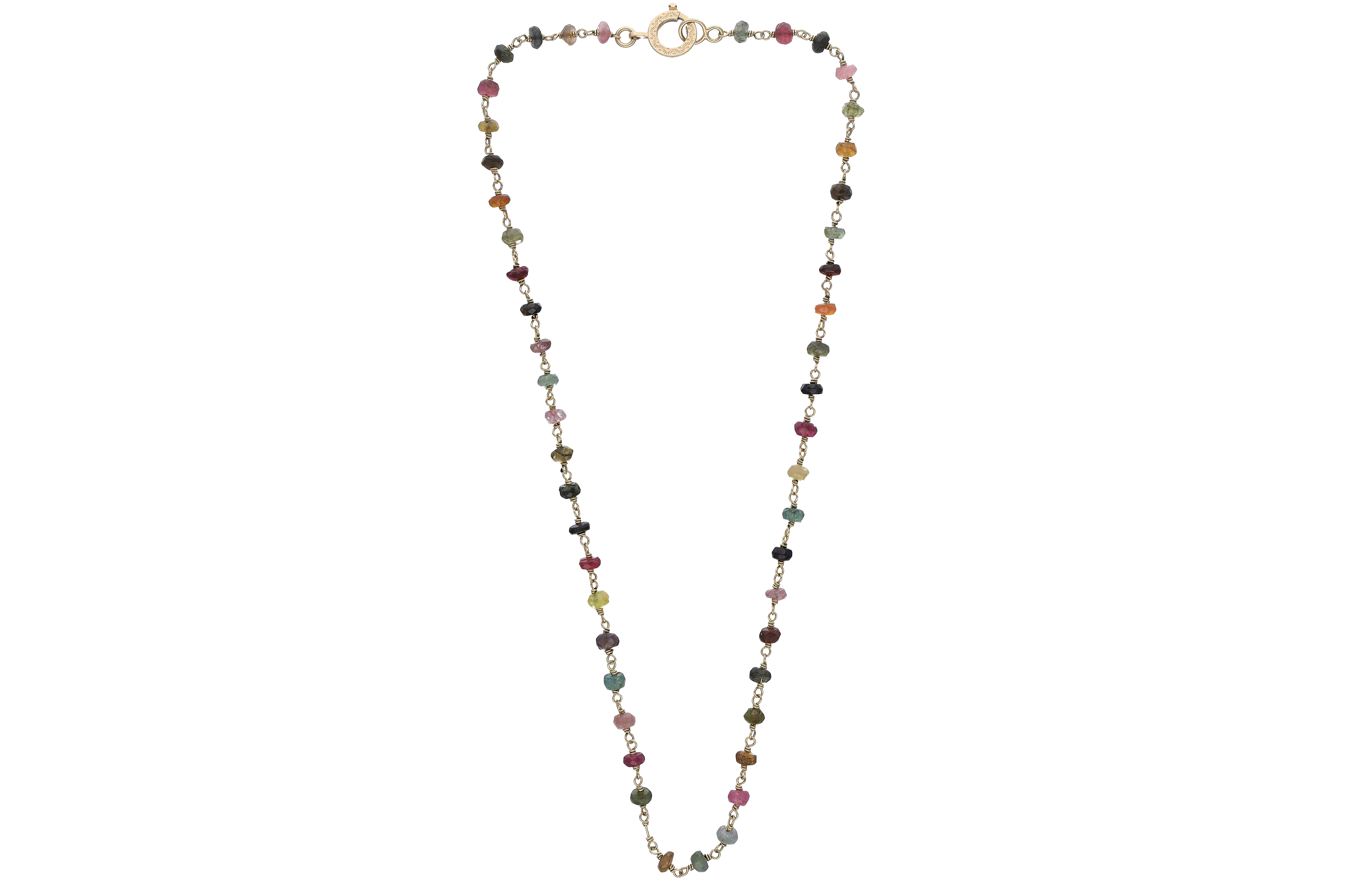 Collana con pietre naturali multicolori - Asta Preziosi