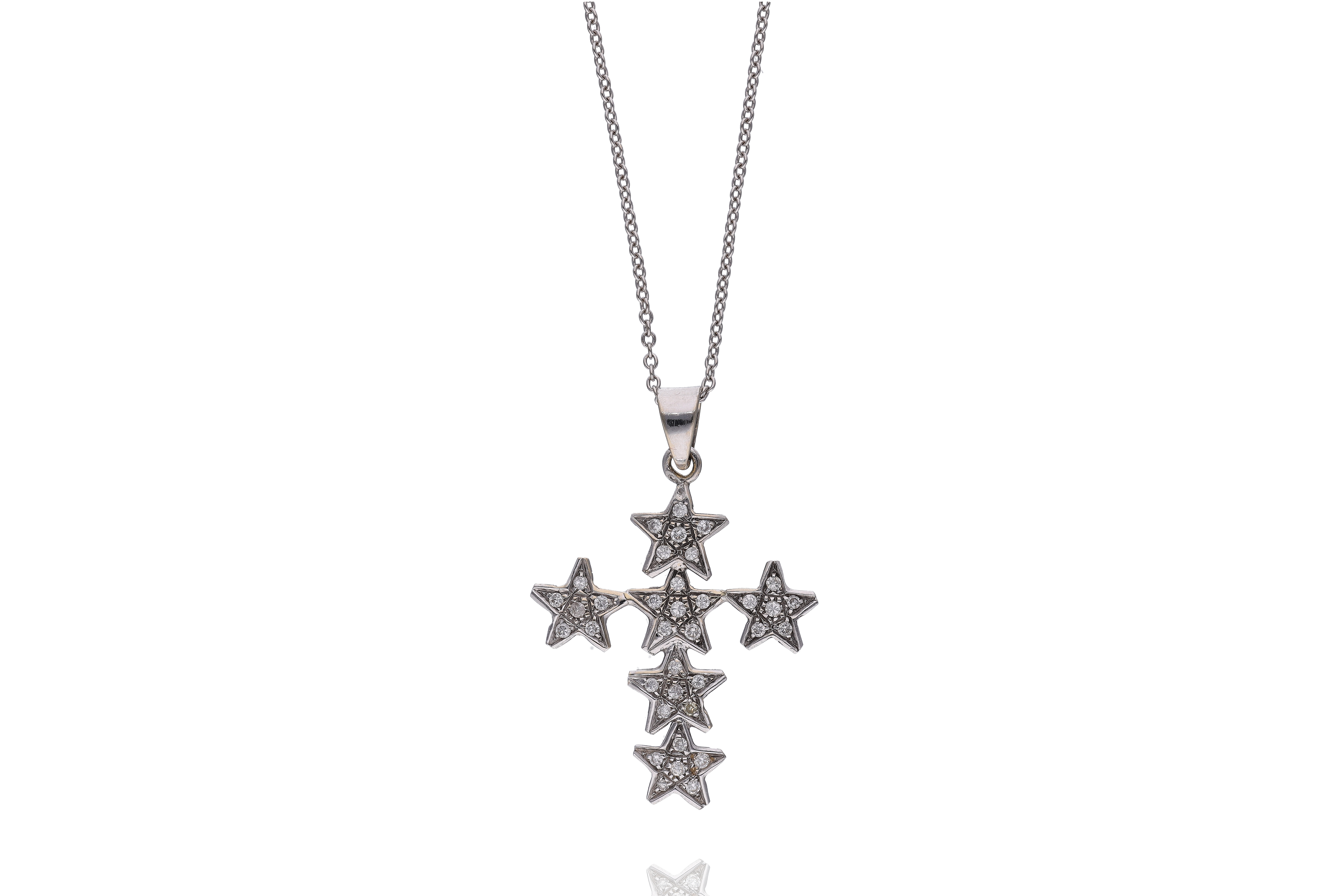 Collana e ciondolo con diamanti - Asta Preziosi