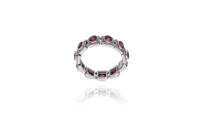 Anello con granati - Asta Preziosi