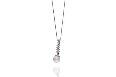Collana con diamanti e perla - Asta Preziosi Collana con diamanti e perla - Asta Preziosi