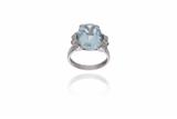 Anello con acquamarina e diamanti - Asta Preziosi Anello con acquamarina e diamanti - Asta Preziosi