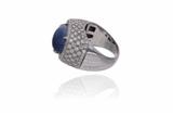 Anello con diamanti e zaffiro - Asta Preziosi Anello con diamanti e zaffiro - Asta Preziosi