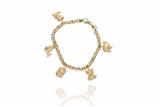 Bracciale con 5 pendenti in oro - Asta Preziosi Bracciale con 5 pendenti in oro - Asta Preziosi