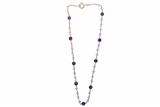 Collana con ametiste e acquemarine - Asta Preziosi Collana con ametiste e acquemarine - Asta Preziosi