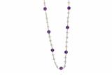 Collana con ametiste e acquemarine - Asta Preziosi Collana con ametiste e acquemarine - Asta Preziosi