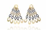 Coppia di orecchini in oro e argento - Asta Preziosi Coppia di orecchini in oro e argento - Asta Preziosi