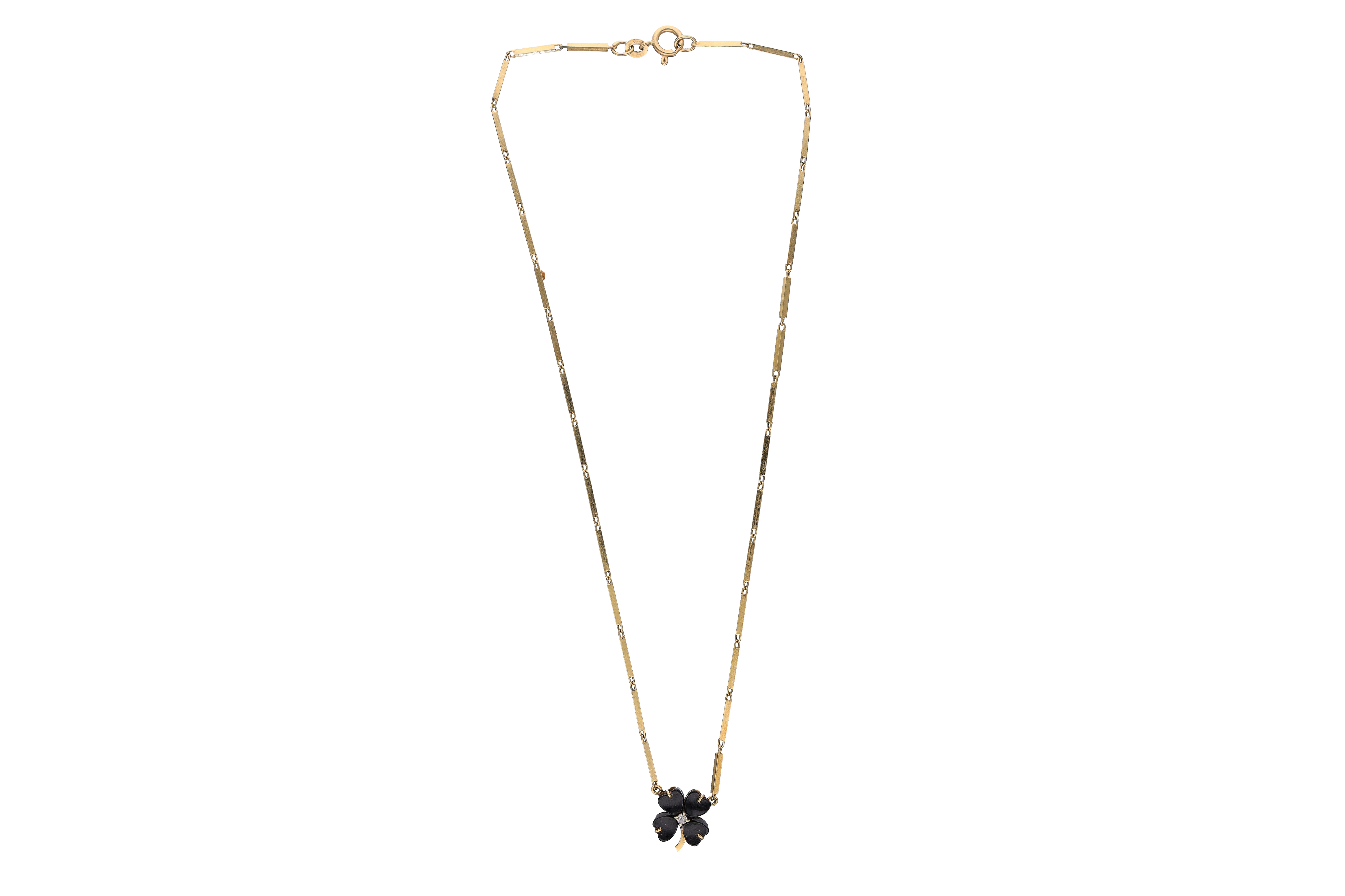 Collana con diamantino e pietre - Asta Preziosi