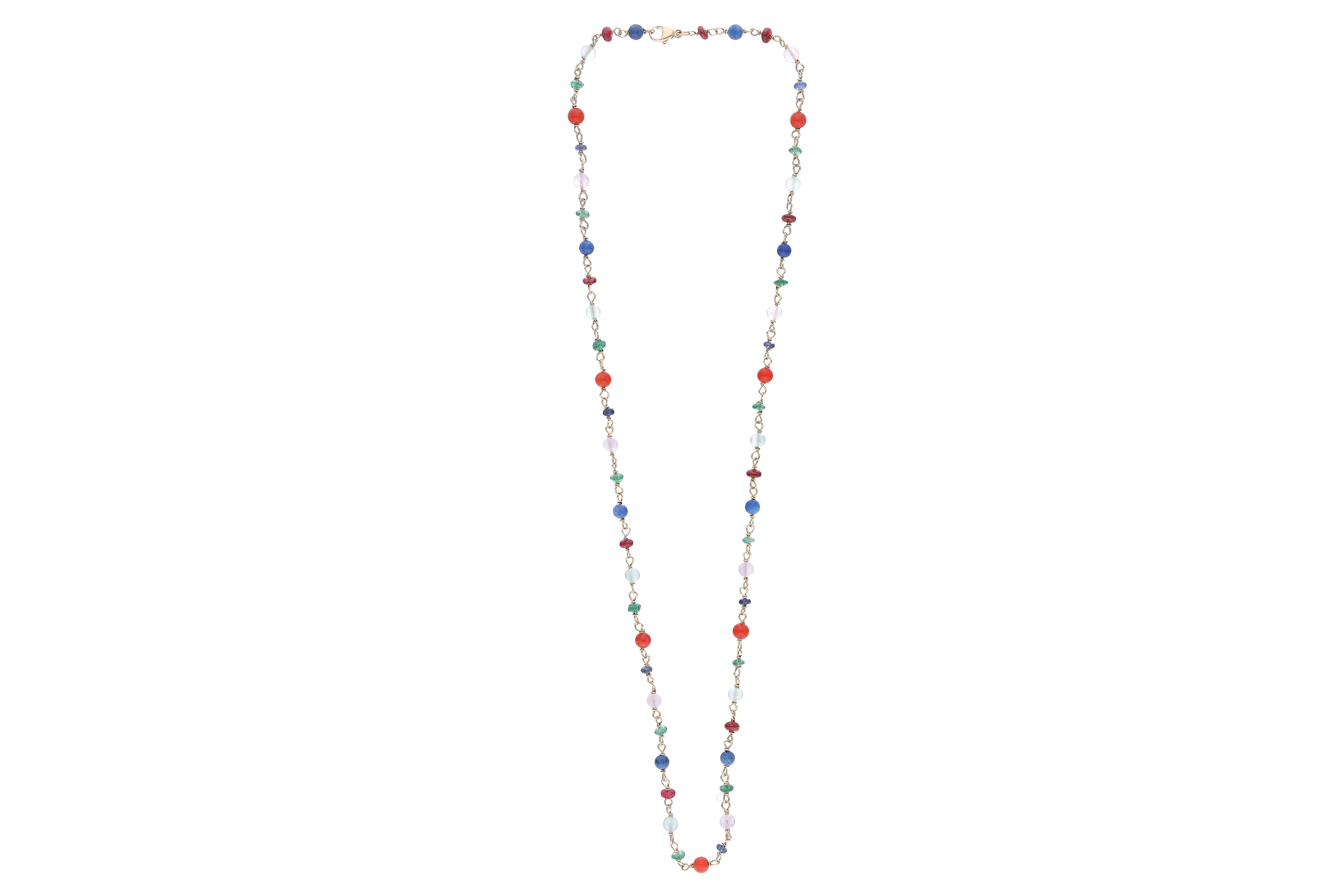 Collana con quarzi e pietre - Asta Preziosi