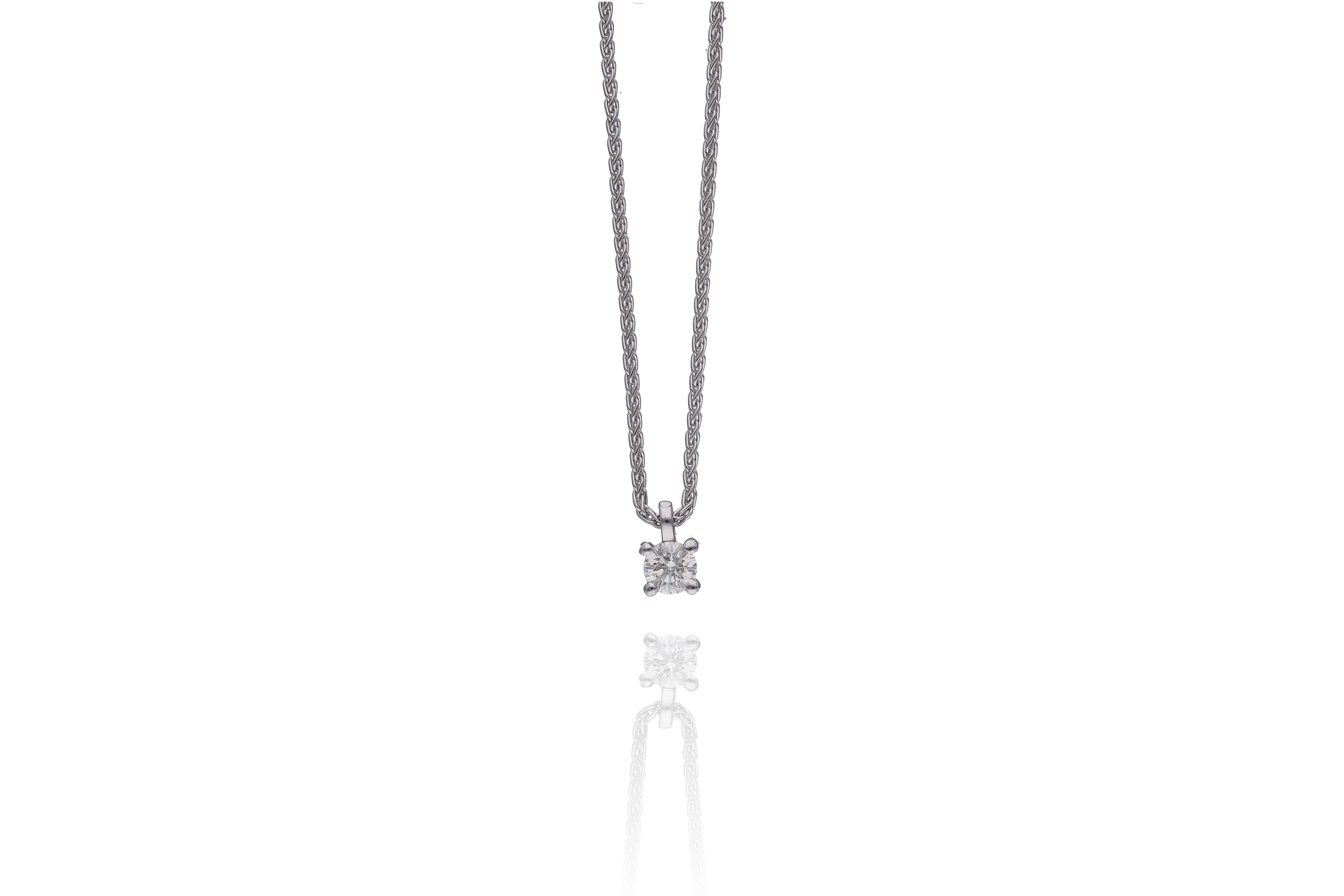 Crivelli, collana con diamante - Asta Preziosi