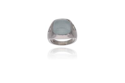 Anello con acquamarina e diamanti - Asta Preziosi Anello con acquamarina e diamanti - Asta Preziosi