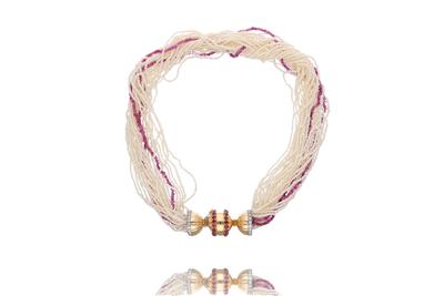 Collana di microperle e rubini - Asta Preziosi Collana di microperle e rubini - Asta Preziosi
