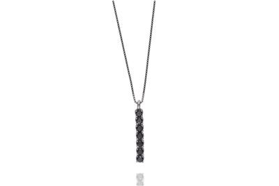 Collana e pendente con diamanti neri e pietre - Asta Preziosi Collana e pendente con diamanti neri e pietre - Asta Preziosi