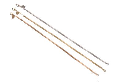 Tre bracciali in oro - Asta Preziosi