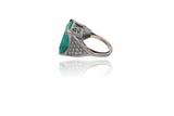 Anello con smeraldo e diamanti - Asta Preziosi Anello con smeraldo e diamanti - Asta Preziosi