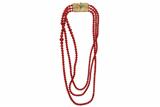 Collana tre fili di coralli - Asta Preziosi Collana tre fili di coralli - Asta Preziosi