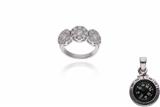 Anello con diamanti e ciondolo Giovepluvio - Asta Preziosi Anello con diamanti e ciondolo Giovepluvio - Asta Preziosi