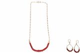 Parure, collana e paio di orecchini con corallo - Asta Preziosi Parure, collana e paio di orecchini con corallo - Asta Preziosi