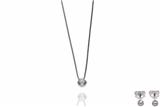 Parure con paio di orecchini e collana con diamanti - Asta Preziosi