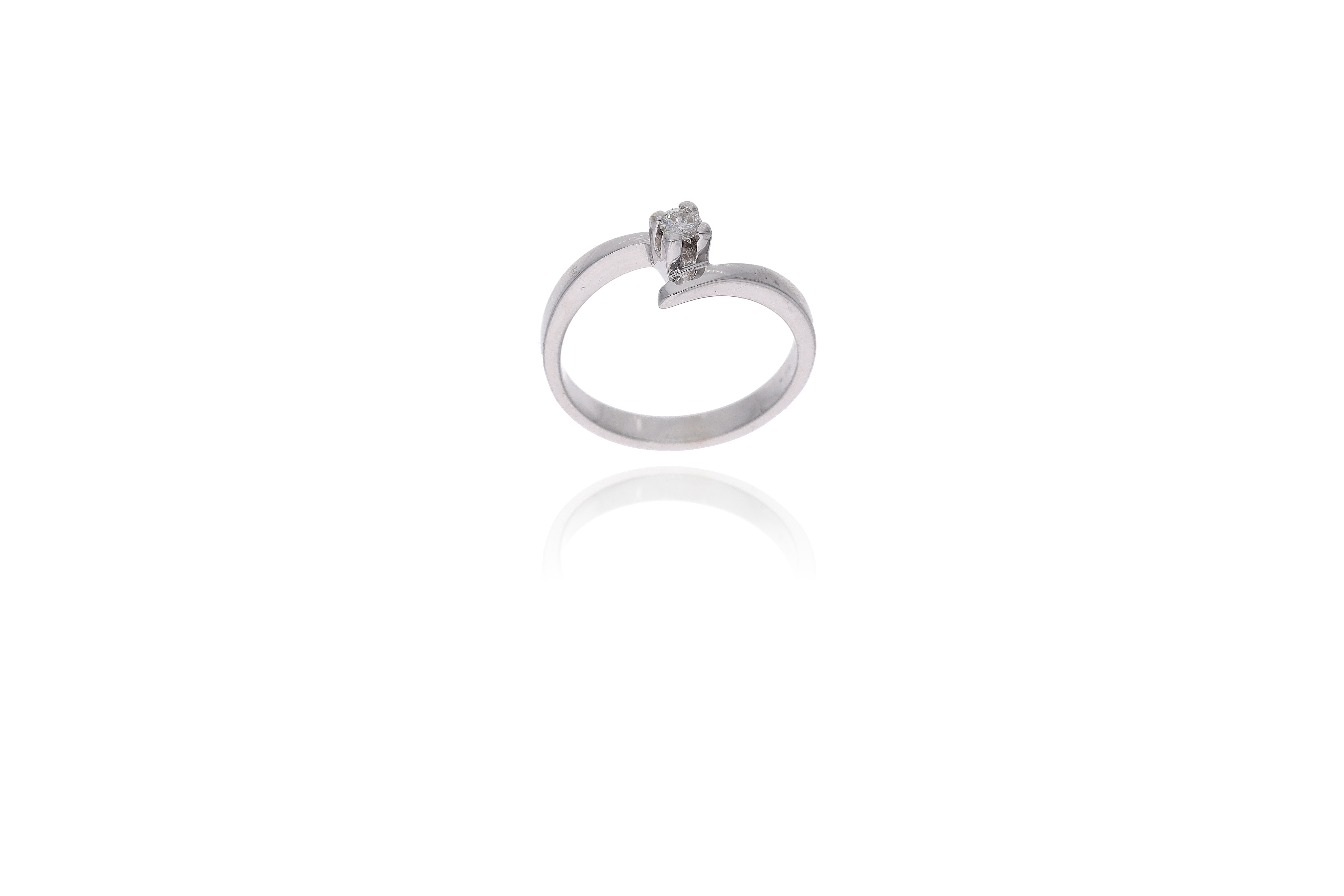 Anello con diamante - Asta Preziosi