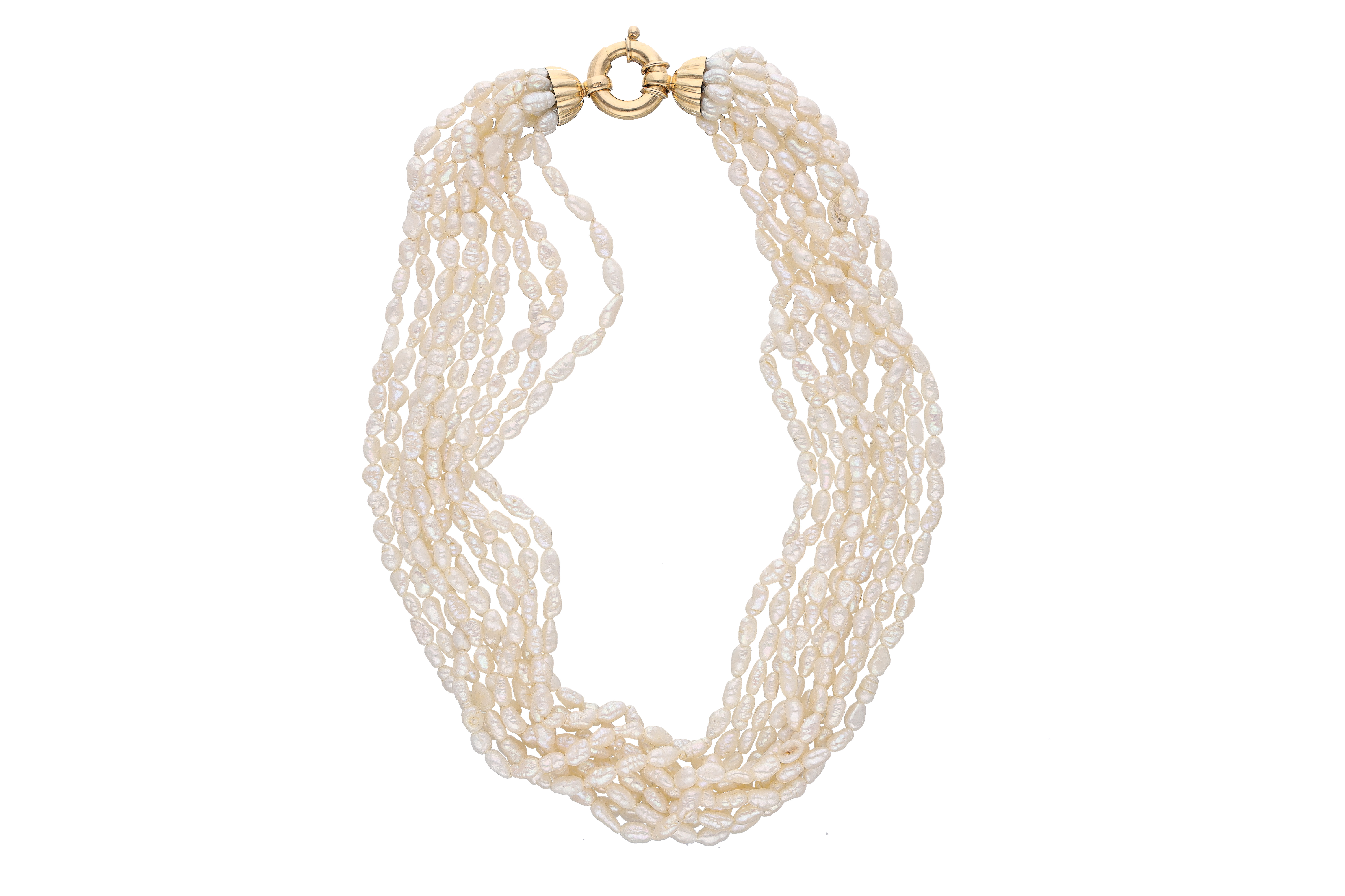 Collana a 10 fili di perle - Asta Preziosi