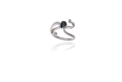 Anello con diamanti e zaffiro - Asta Preziosi Anello con diamanti e zaffiro - Asta Preziosi