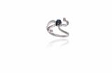 Anello con diamanti e zaffiro - Asta Preziosi Anello con diamanti e zaffiro - Asta Preziosi