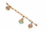 Bracciale con rodocrositi e pietre - Asta Preziosi Bracciale con rodocrositi e pietre - Asta Preziosi