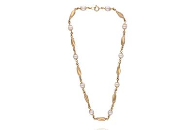 Collana con perle coltivate e oro - Asta Preziosi Collana con perle coltivate e oro - Asta Preziosi