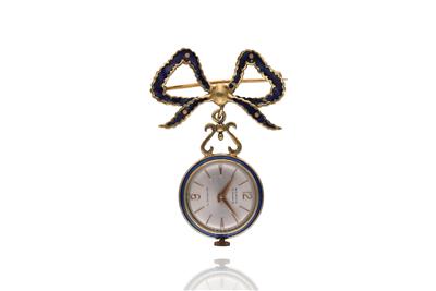 Spilla con ciondolo staccabile con orologio - Asta Preziosi Spilla con ciondolo staccabile con orologio - Asta Preziosi