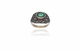 Anello con diamanti e smeraldo - Asta Preziosi Anello con diamanti e smeraldo - Asta Preziosi