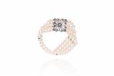 Bracciale con perle, zaffiri e diamante - Asta Preziosi Bracciale con perle, zaffiri e diamante - Asta Preziosi