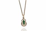 Collana ciondolo con diamanti e pietra - Asta Preziosi Collana ciondolo con diamanti e pietra - Asta Preziosi