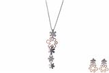 Parure, paio di orecchini e collana con diamanti - Asta Preziosi Parure, paio di orecchini e collana con diamanti - Asta Preziosi