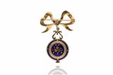 Spilla con ciondolo staccabile con orologio - Asta Preziosi Spilla con ciondolo staccabile con orologio - Asta Preziosi