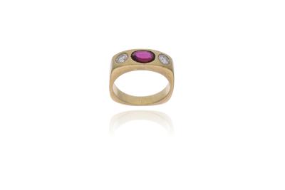 Anello con diamanti e rubino - Asta Preziosi Anello con diamanti e rubino - Asta Preziosi