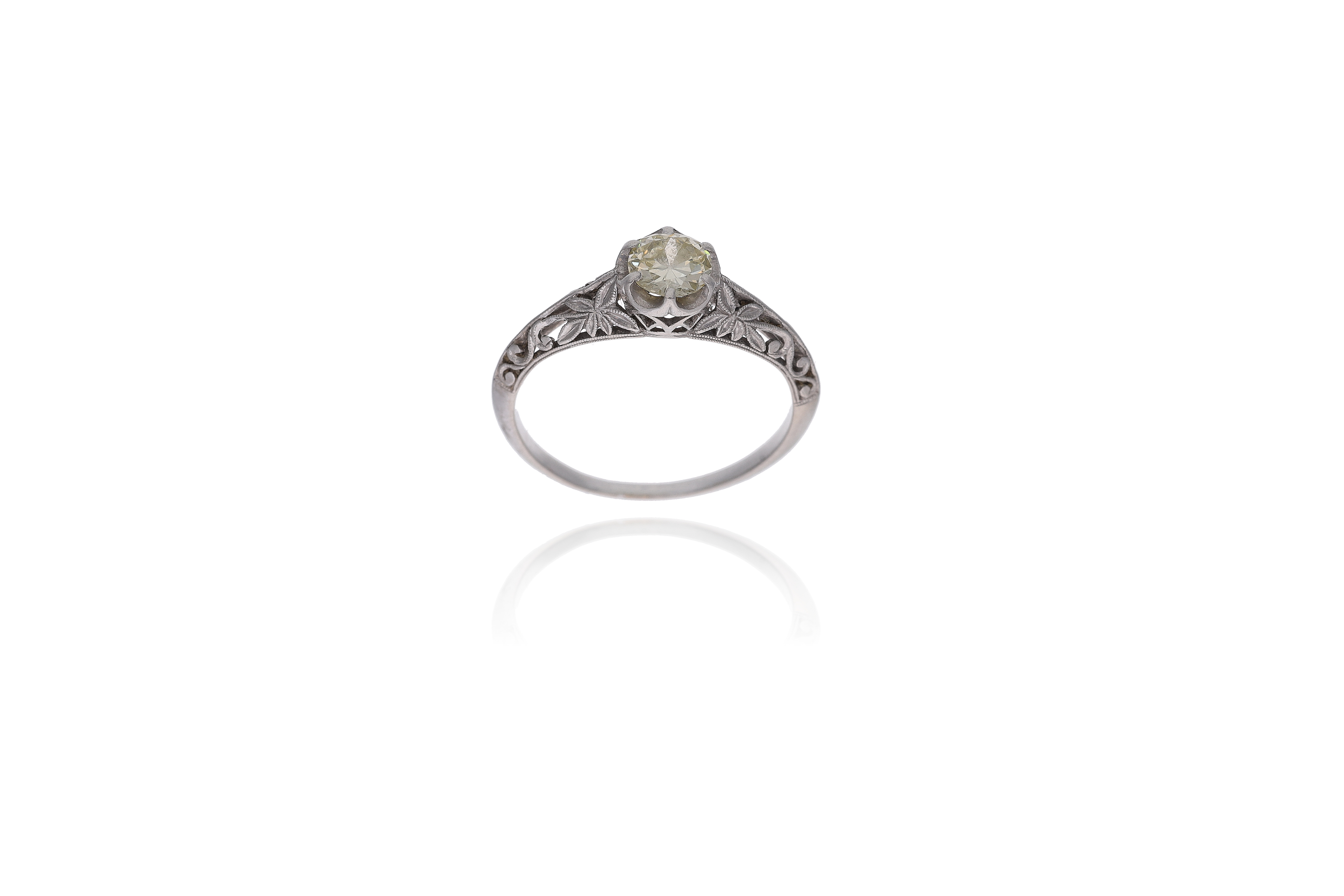 Anello con diamante - Asta Preziosi