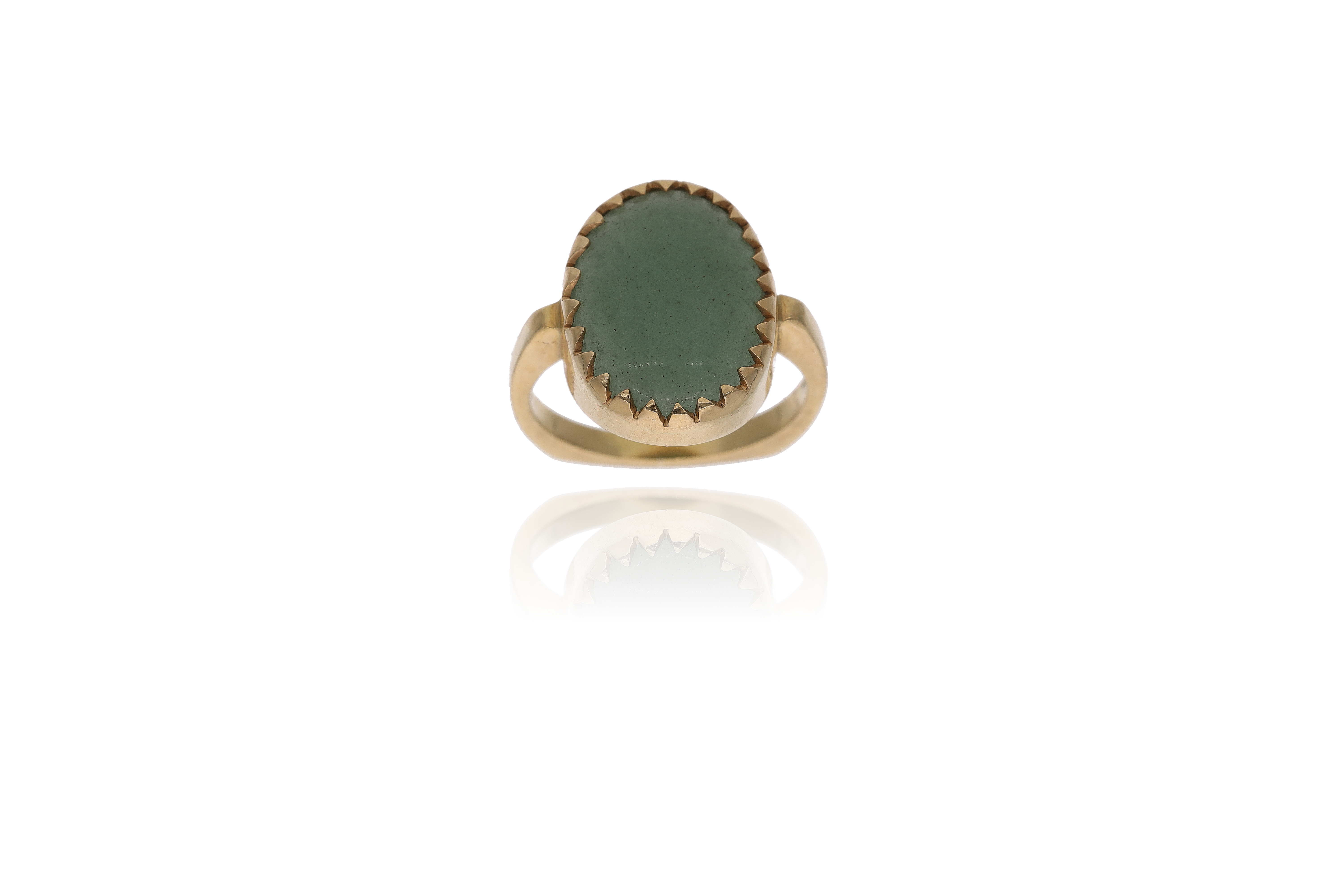 Anello con quarzo avventurina - Asta Preziosi