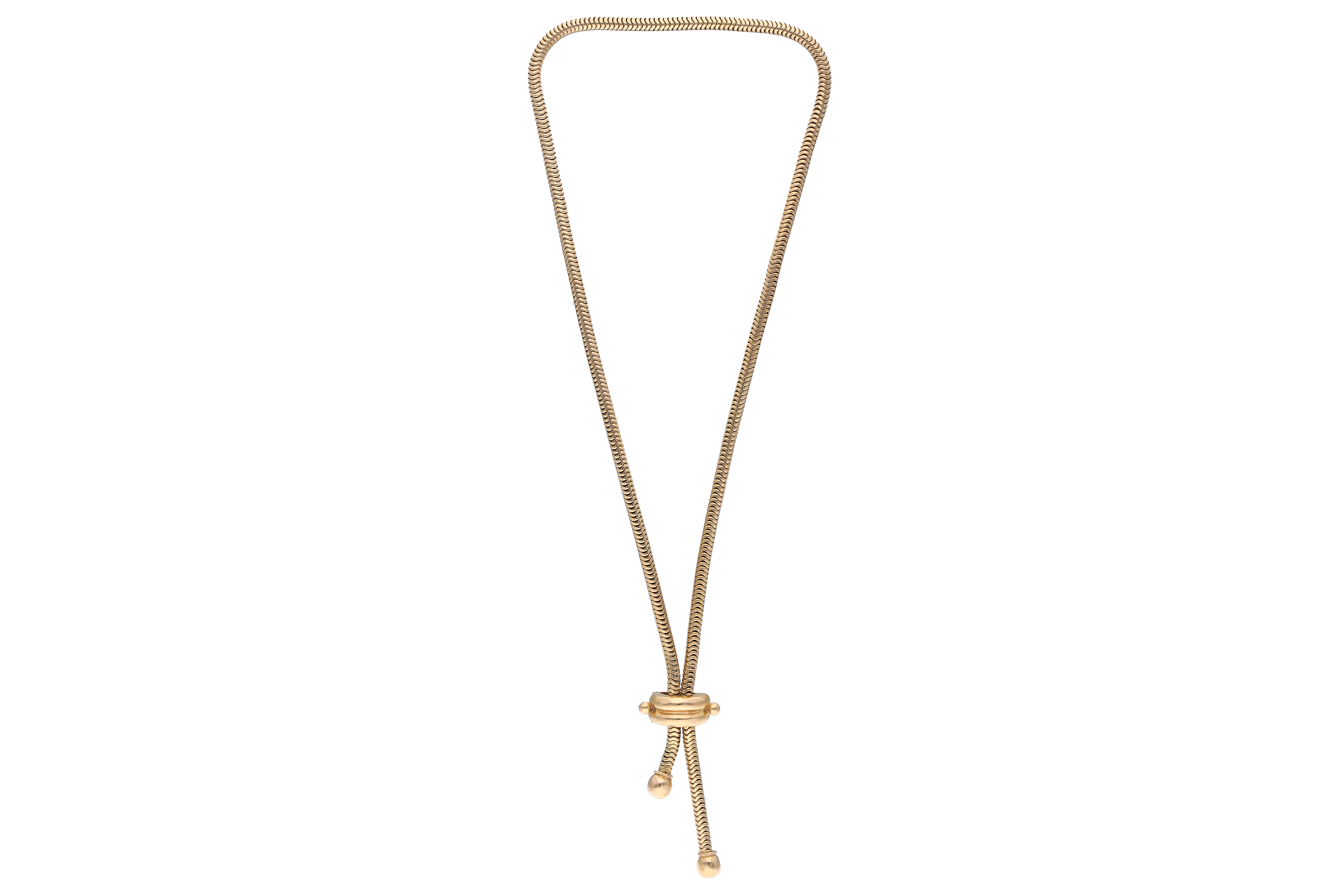 Collana saliscendi in oro - Asta Preziosi
