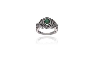 Anello con smeraldo e diamanti - Asta Preziosi Anello con smeraldo e diamanti - Asta Preziosi