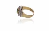Anello con diamanti e smeraldo - Asta Preziosi Anello con diamanti e smeraldo - Asta Preziosi