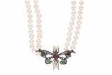 Collana di perle con rubini, zaffiri, smeraldi e diamanti - Asta Preziosi Collana di perle con rubini, zaffiri, smeraldi e diamanti - Asta Preziosi