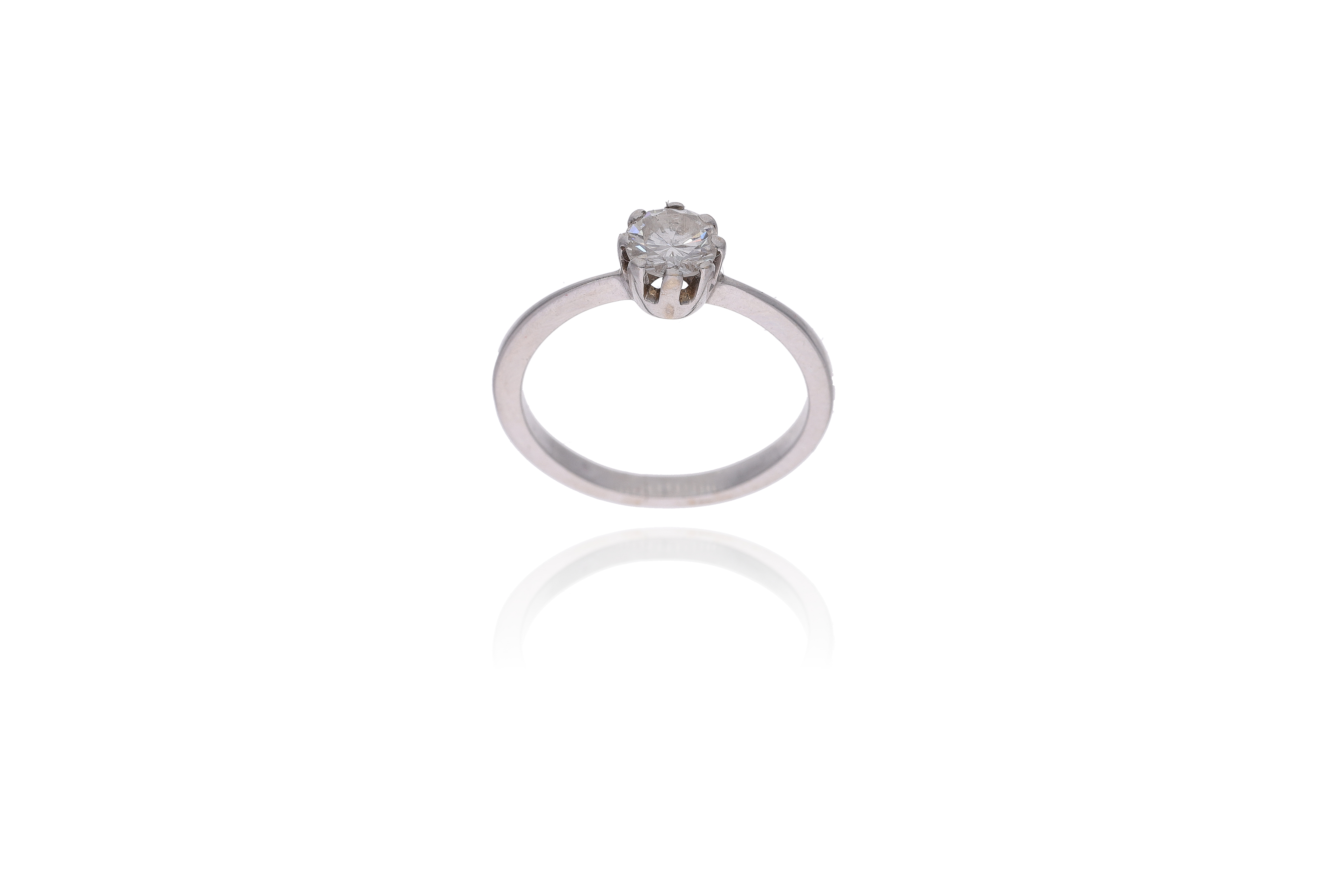 Anello con diamante - Asta Preziosi